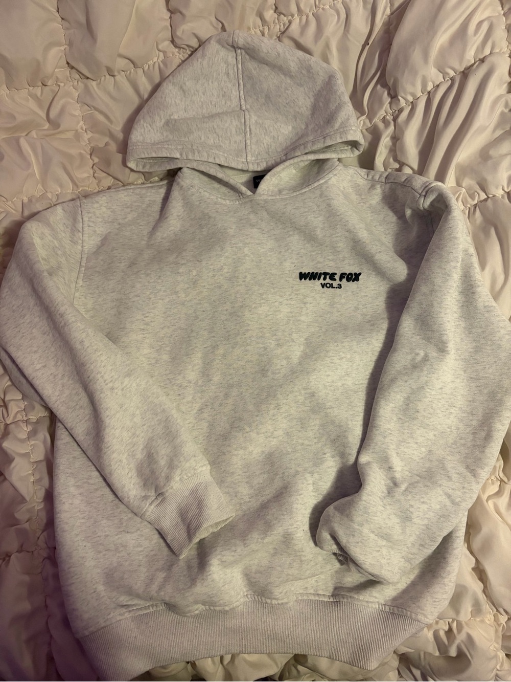 White Fox Boutique Light Gray Crewneck Hoodie